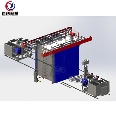 comprar el tanque de agua plástico de 1000L 45Kw Rotomoulding que hace la máquina online manufacture