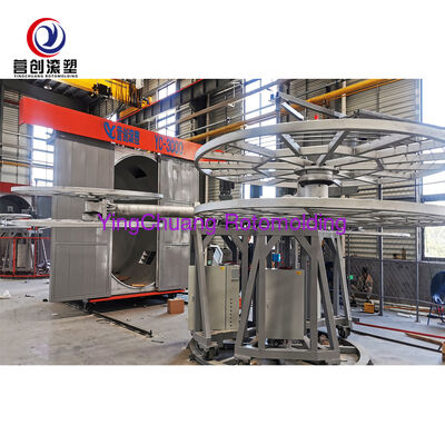 comprar YINGCHUANG Máquina de moldeado rotativo bi-axial multifuncional totalmente automática, equipo de moldeado rotativo auxiliar completo para cubos de plástico y tanques de almacenamiento de agua Fabricación en línea