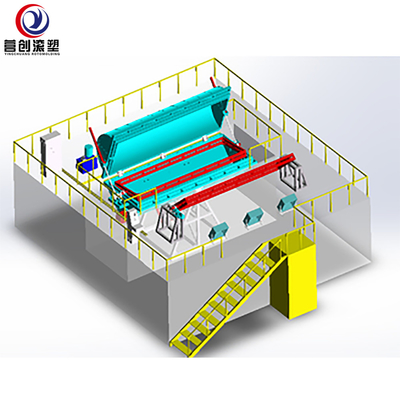 comprar fabricación plástica del kajak del barco de pesca de la máquina de Rotomolding de la lanzadera 46Kw LLDPE PE online manufacture