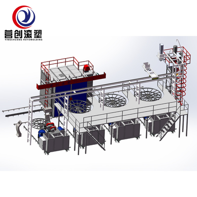 comprar Los brazos multi van y la máquina de Rotomolding para los productos plásticos del LDPE LLDPE del HDPE del PE PP online manufacture
