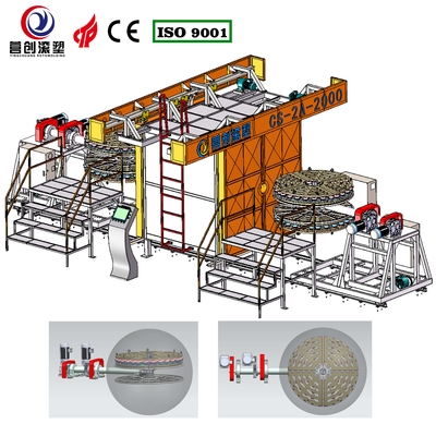 comprar Tiempo de ciclo de 30 min Máquina de moldeo rotativo con control PLC para producir picapirras online manufacture