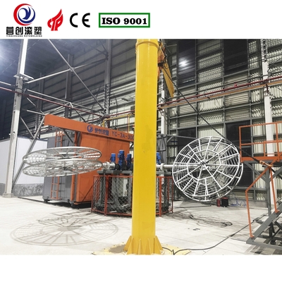 comprar Máquina de producción de depósitos de agua controlada por PLC / máquina de moldeo rotativo para plástico PE online manufacture