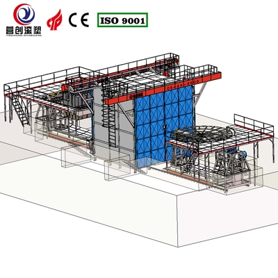 comprar Modo de enfriamiento Refrigeración por aire Máquinas de moldeo rotativo de roca y rollo para producción personalizada online manufacture
