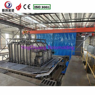 comprar INGCHUANG 6.5m Gran horno Bi-axial Shuttle máquina de moldeo de rotación, PLC equipo de moldeo de rotación automática para la customisada LLDPE tanques de almacenamiento de energía de electrolitos Fabricación en línea