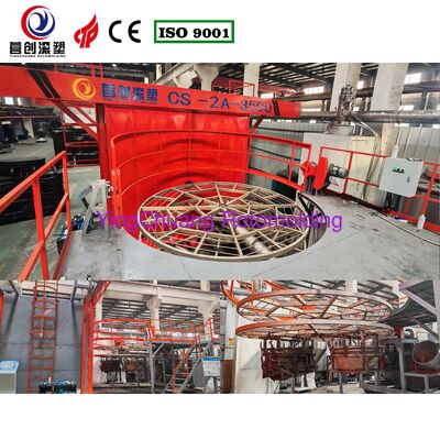 comprar Temperatura de moldeo 200-400C Máquina de rotomoldeo tipo lanzadera Dimensión de máquina personalizada Diseñada para entregar producto consistente Fabricación en línea