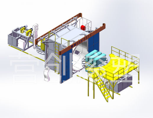comprar Máquina automática de moldeo por rotación de transbordadores para plantas de fabricación online manufacture