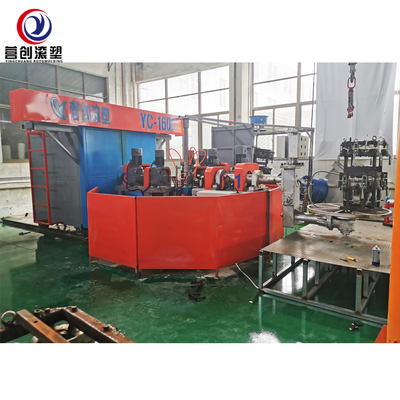 Máquina de moldeo rotativo controlada por PLC a alta temperatura para la fabricación de máquinas industriales y de tanques de agua