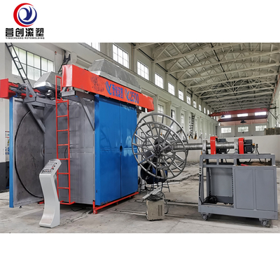 Máquina de moldeado por rotación de lanzadera eficiente con producción de tanques de alto volumen