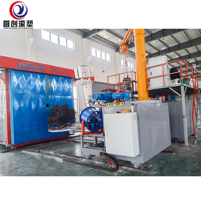 Máquina de rotomoldeo axial BI 10000L para PP/PE/HDPE/LLDPE con 1 año de garantía