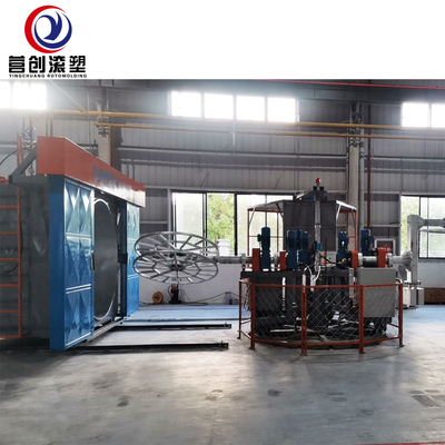 Máquina de fabricación de depósitos de agua de moldeo rotativo totalmente automático de 30 kW para la producción de productos plásticos