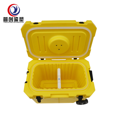 Caja de enfriador de moldeo rotativo con material resistente a los rayos UV