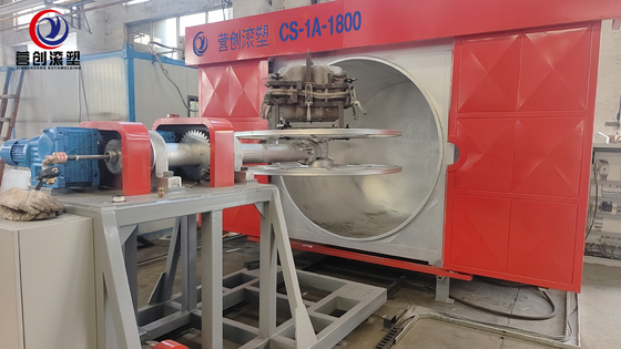 Máquina de moldeo rotativo con velocidad de rotación ajustable para la producción de plantas de fabricación
