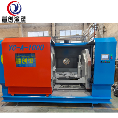 Máquina de moldeo rotativo de calefacción eléctrica de 1000*1000 con capacidad de carga de 100 kg / potencia total de 50 kW