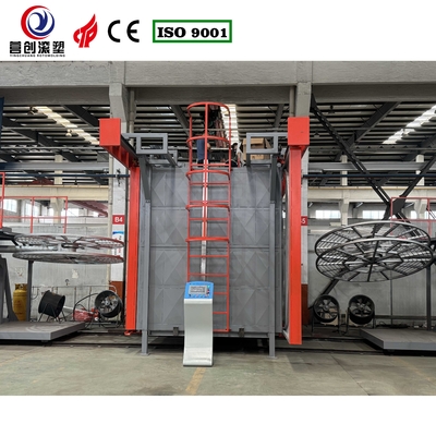 Equipo de moldeo por rotación de velocidad de rotación ajustable para la automatización de plantas de fabricación