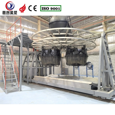Instalación de fabricación Máquina de moldeo rotativo de transbordador Modo de operación automático Sistema de control PLC