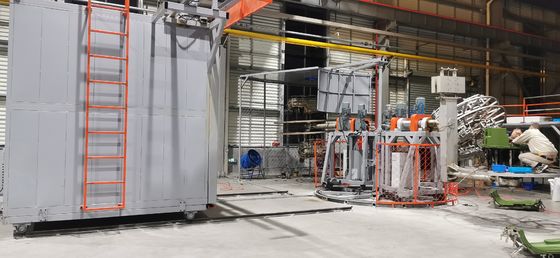 Máquina de moldear rotatoria del carrusel para la fabricación de los tanques de agua, de flotadores, y de refrigeradores