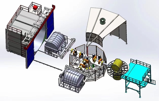 Máquina de fabricación de tanques de agua de moldeo por rotación multifuncional personalizada