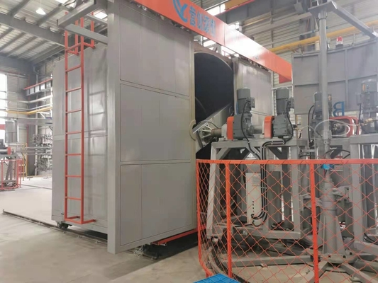 máquina giratoria 1000kg Max Mold Weight de Rotomolding de la lanzadera de la velocidad 1-8rpm