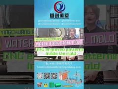 Molde de moldeo rotativo de acero con depósito de agua y patrones finamente tallados mediante fresado CNC