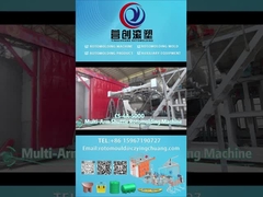Máquina de rotomoldeo con lanzadera multi-brazos Yingchuang Roto CS-4A-5000 para tanque de agua de doble capa
